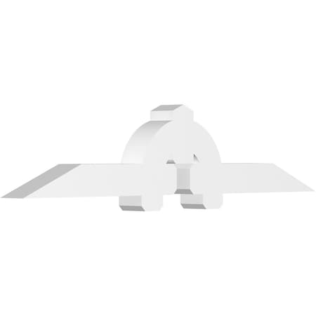 Ekena Millwork Ericson Architectural Grade PVC Gable Bracket, 84"W x 17 1/2"H x 6"D x 6"F, 5/12 Pitch GBP084X18X0606ERI00